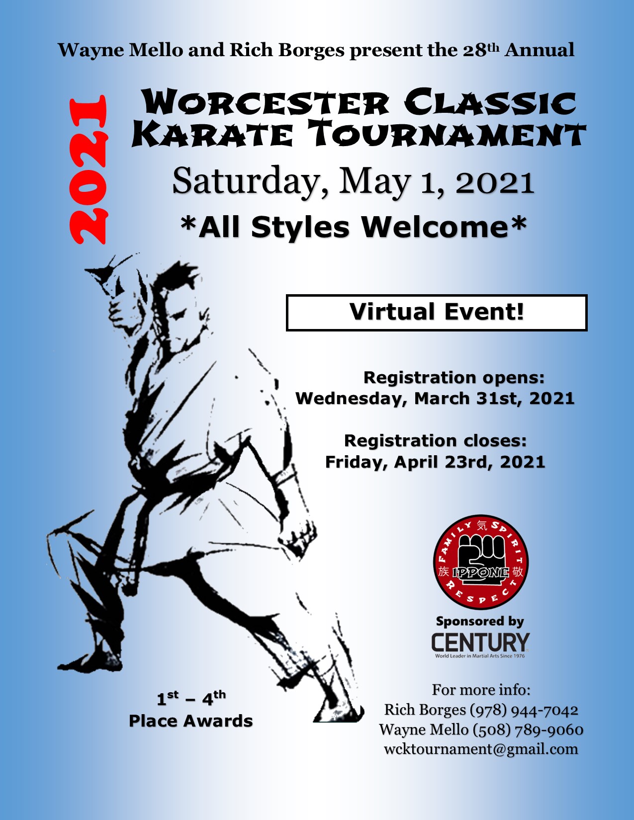Registration – Worcester Classic Karate Tournament